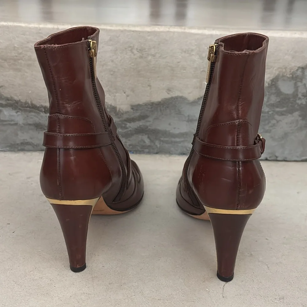 Authentic Jimmy Choo London designer ankle heeled boots